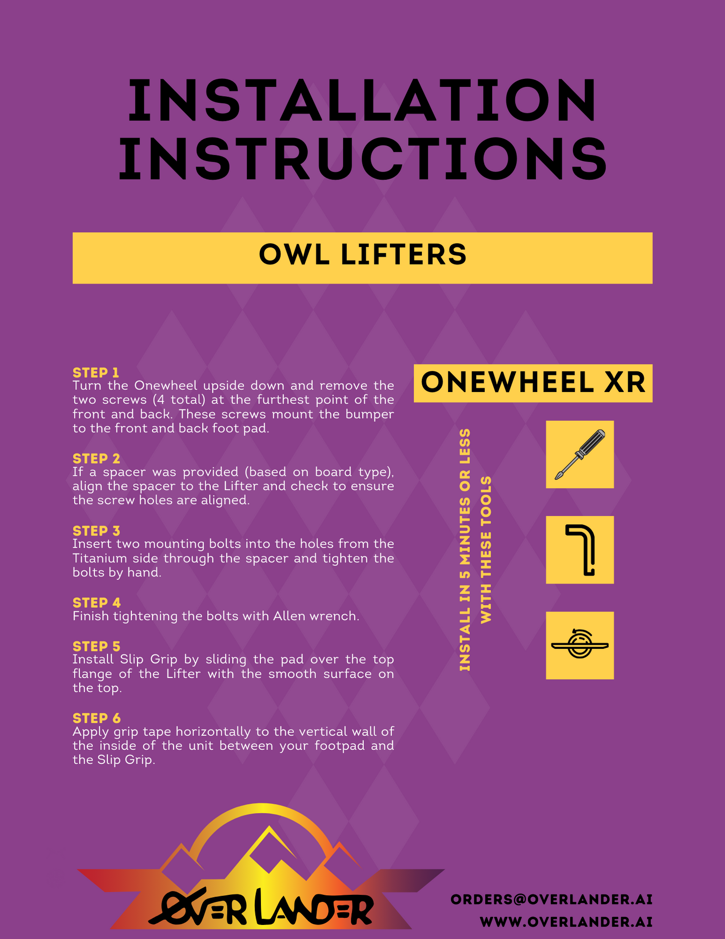 (NEW) Owl Lifters for Onewheel™